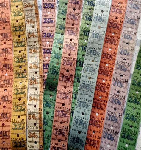 50 Vintage Bus tickets British UK English Bus tickets. | Etsy | Bus ...