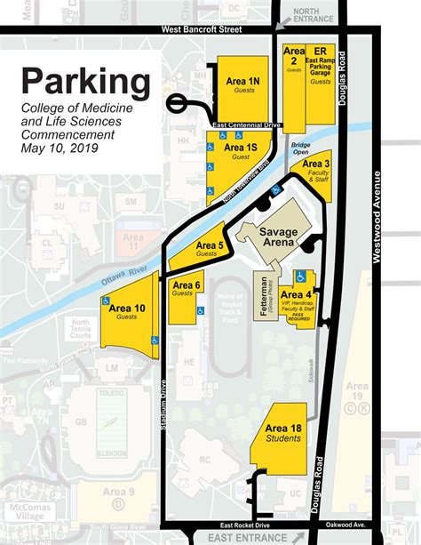 University Of Toledo Parking Map - Maps For You