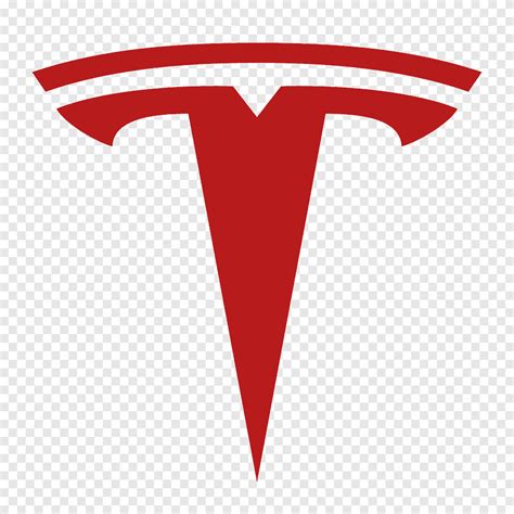 Logo a T rosso, Tesla Motors Auto elettrica Veicolo elettrico Logo ...