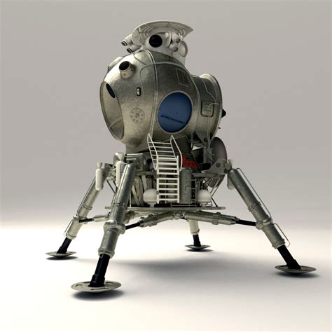 Model Download: Lunar lander spacecraft - BlenderNation