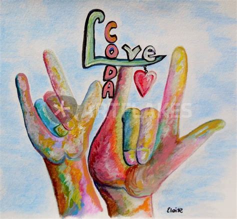 "CODA - Children of Deaf Adults" Painting art prints and posters by ...