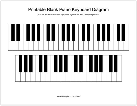 Piano Keyboard Printable