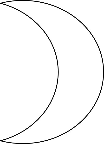 Crescent Moon Outline - ClipArt Best