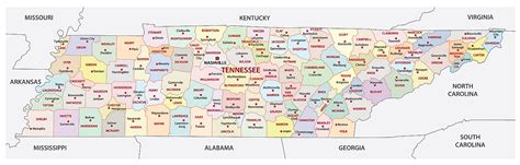 Map Of Tenn Counties - California southern Map