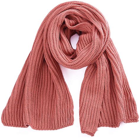 Soft Winter Scarves Warm Knit Scarves for Outdoor Knitted Womens ...