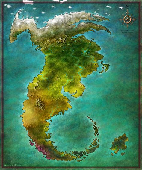 Dragon Continent digital map 3500x4200 | Fantasy world map, Fantasy ...