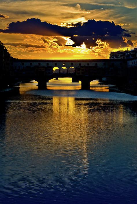 Ponte Vecchio Sunset Photograph by Harry Spitz