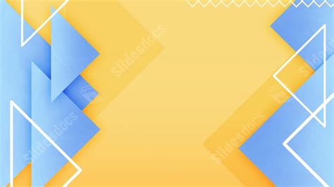 Business Creative Geometric Blue Abstract Yellow Powerpoint Background ...