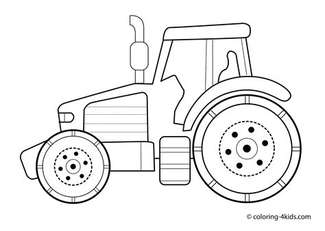 Tractor Transport Coloring pages for kids, printable | coloing ...