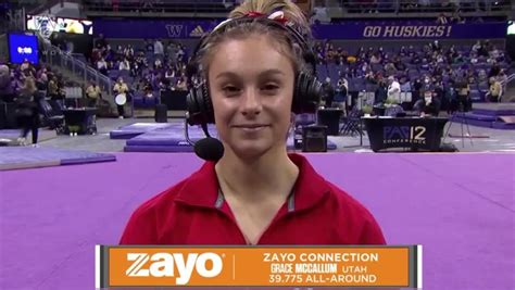 Grace McCallum discusses her career night after Utah gymnastics' win at ...