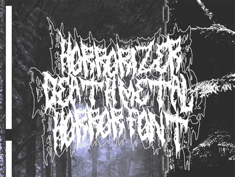 HORRORIZER DEATH METAL HORROR FONT by Aldi on Dribbble