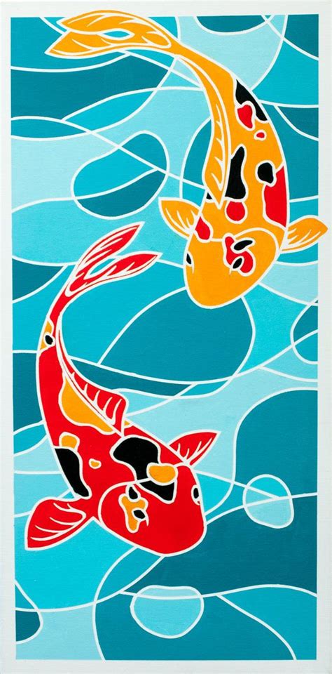 Pair of Koi Fish Art Limited Edition by ArtworksofRobCropper, $25.00 ...