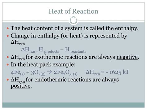 Heat Of Reaction Diagram