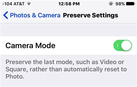 How to Set the Default Camera Mode on iPhone