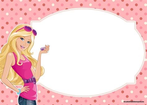 Barbie Birthday Party Invitation Template