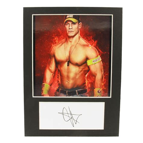 WWE John Cena - 2K Art Print on mount board with printed Signature - 3 ...