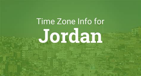 Time Zones in Jordan