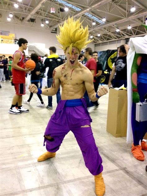 Six Muscular Male Dragon Ball Anime Cosplayers