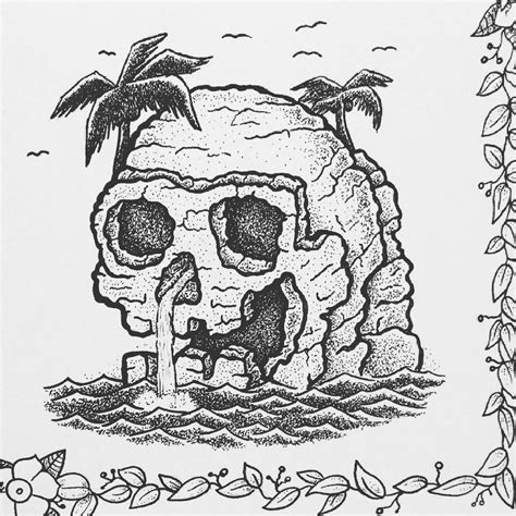 Skull island ho! the next part of my tattooflash #illustration #drawing ...