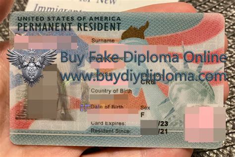 I want to buy a detectable US permanent resident card