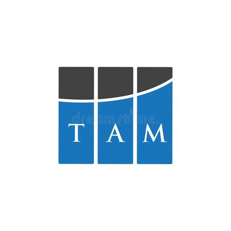 TAM Letter Logo Design on White Background. TAM Creative Initials ...