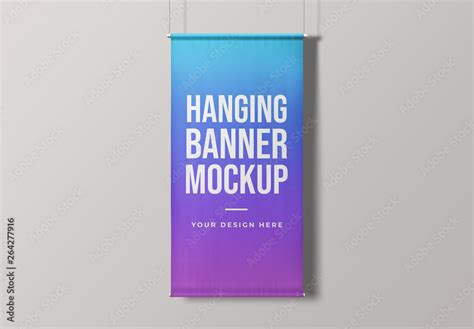 Hanging Vertical Banner Mockup Stock 템플릿 | Adobe Stock