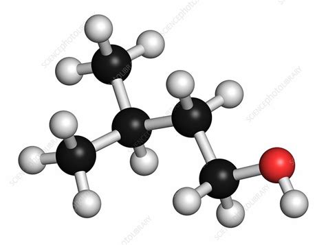 Isoamyl alcohol molecule - Stock Image - F012/9164 - Science Photo Library