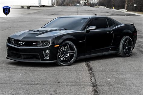 Black Chevy Camaro ZL1 showing off a few upgrades including Rohana ...