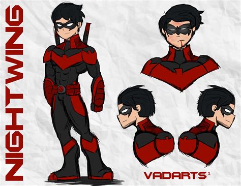 Nightwing Red by Vadarts on DeviantArt