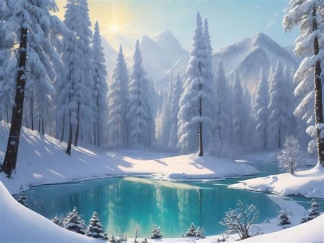 The Beautiful Winter Scenery - Monad Nomad - Digital Art & AI ...