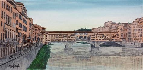 Ponte Vecchio Bridge Painting by Harlan Gilbert | Fine Art America