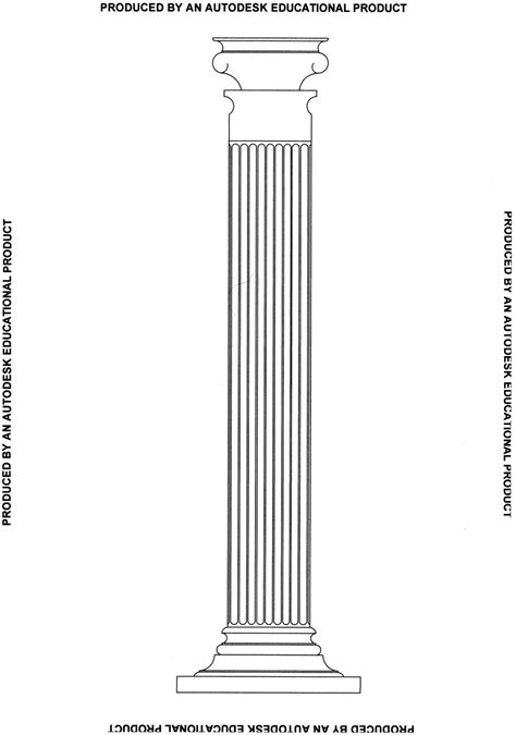 Sarah Crispin: Technical Drawing - Corinthian Column