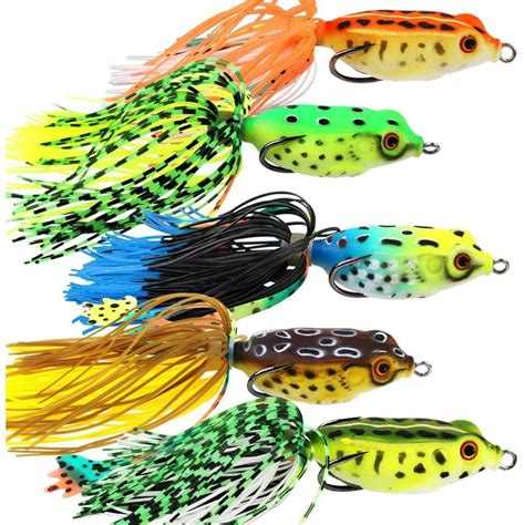 YONGZHI Fishing Lures Topwater Floating Weedless Lure Frog Baits with ...