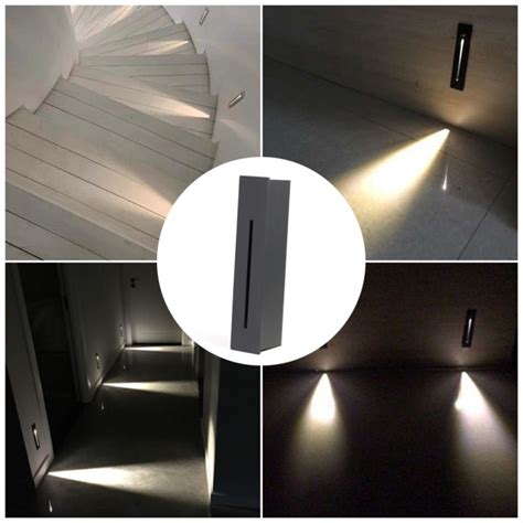 3W Recessed Led Stair Light Indoor Outdoor Step Lights Ladder Stairway ...