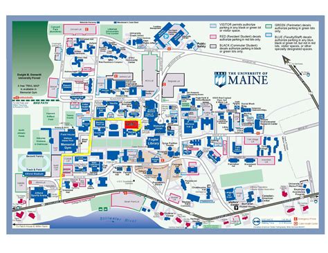 University of Maine Campus Map - University of Maine Orono ME • mappery