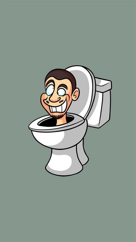 a cartoon man sitting on top of a toilet with his mouth open and tongue out