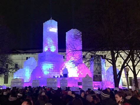 St Paul Winter Carnival 2018 Ice Palace : r/minnesota