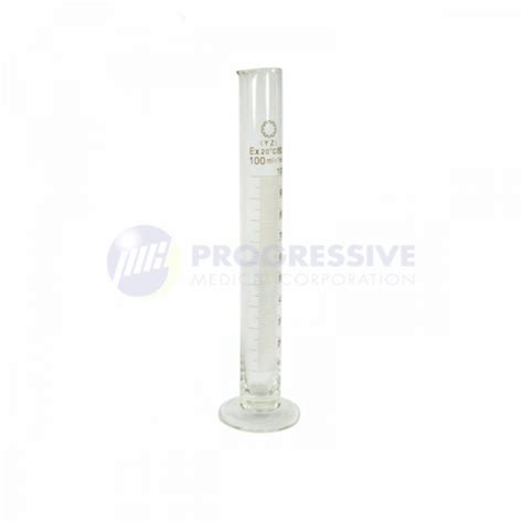 GRADUATED GLASS CYLINDER, 100ML – Progressive Medical Corporation