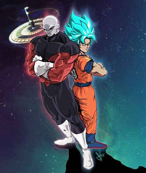 Jiren vs Goku SSJ Blue | Dragon ball super manga, Dragon ball super ...