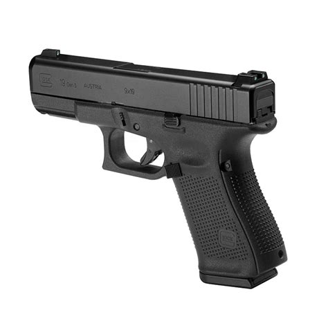 GLOCK GEN 4 G 19 SLIDE BARREL SPRING 9 MM COMPLETE FRONT SERRATIONS ...