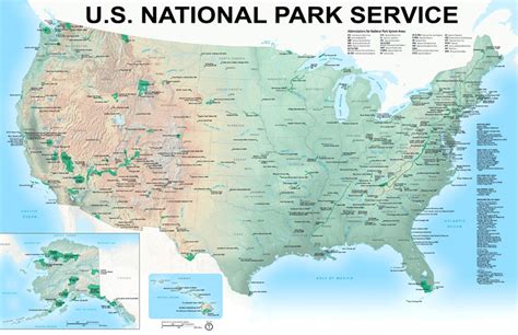 Map Of Us National Park Sites