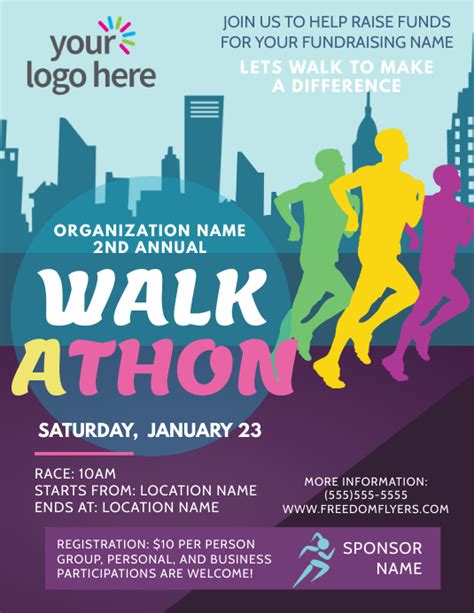 Walk Athon Flyer Tempalte Template | PosterMyWall