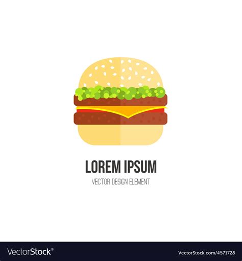 Hamburger Royalty Free Vector Image - VectorStock