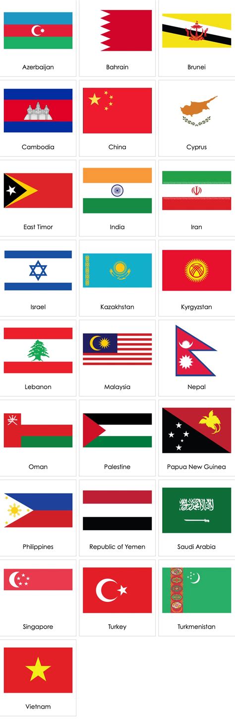 Flags of Asian Countries 02 | AMI Digital