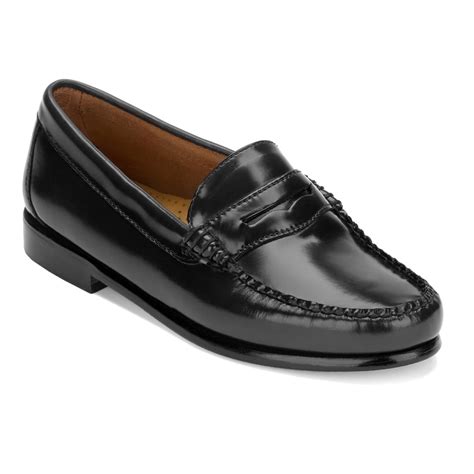 Bass - G.H. Bass & Co. Womens Whitney Leather Weejuns Penny Loafer Shoe ...