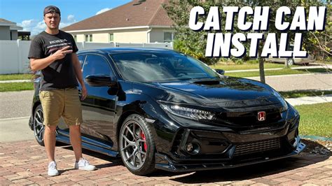 Mishimoto Catch Can install on my Civic Type R! - YouTube