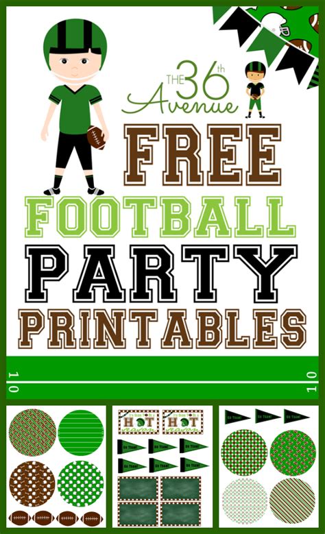 Free Football Party Printables