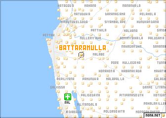 Battaramulla (Sri Lanka) map - nona.net