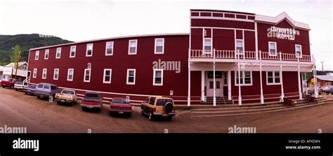 The Dawson City Downtown Hotel Stock Photo - Alamy