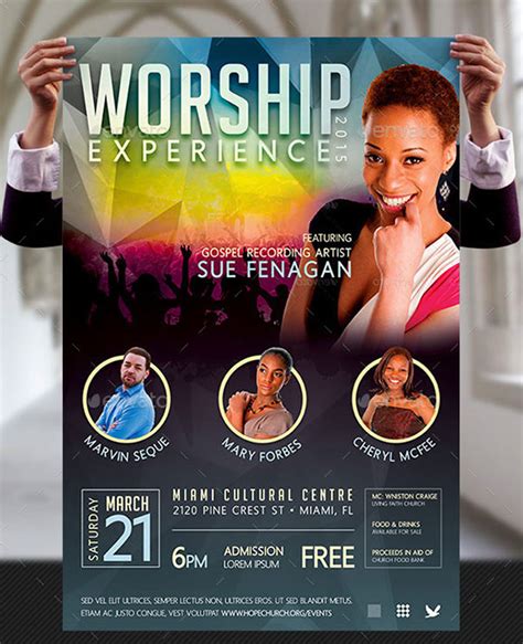 Worship Concert Poster Templates :: Behance